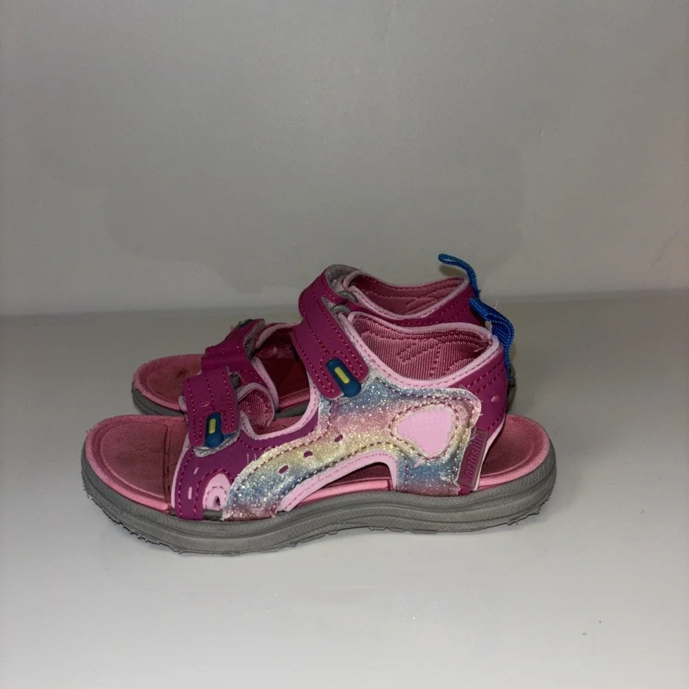 Kids Pink Tie Dye Water Shoes & Smiley Face Slippers Bundle Size 9-10‎